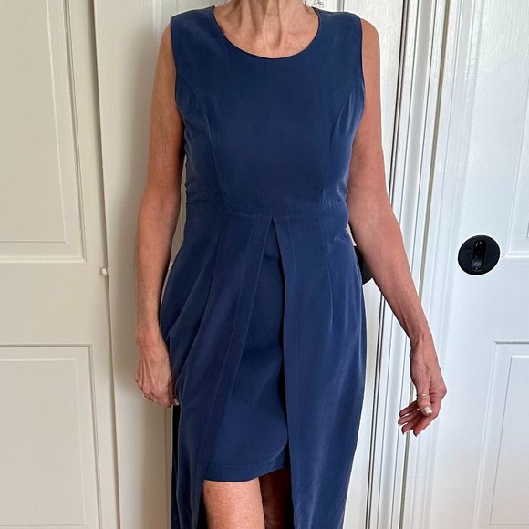 Midi/Mini combo dress, size 4 (38 EUR) from Paris, deep blue - Picture 1 of 4